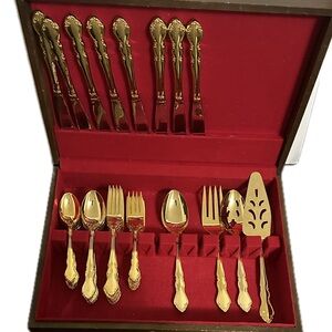 24K Goldplated Flatware Set